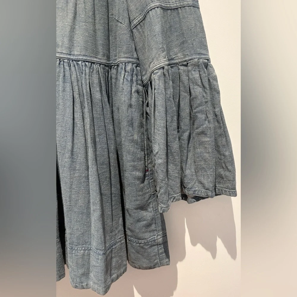 Free People Down East Denim Mini Dress NWT , sz : XS - Picture 8 of 12